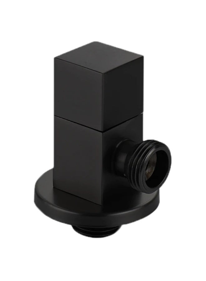 Square angle valve – black